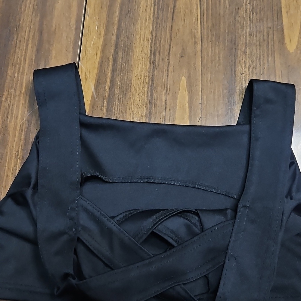 Crisscross Back Black Sports Bralette - Women Intimates - Picture 3 of 8